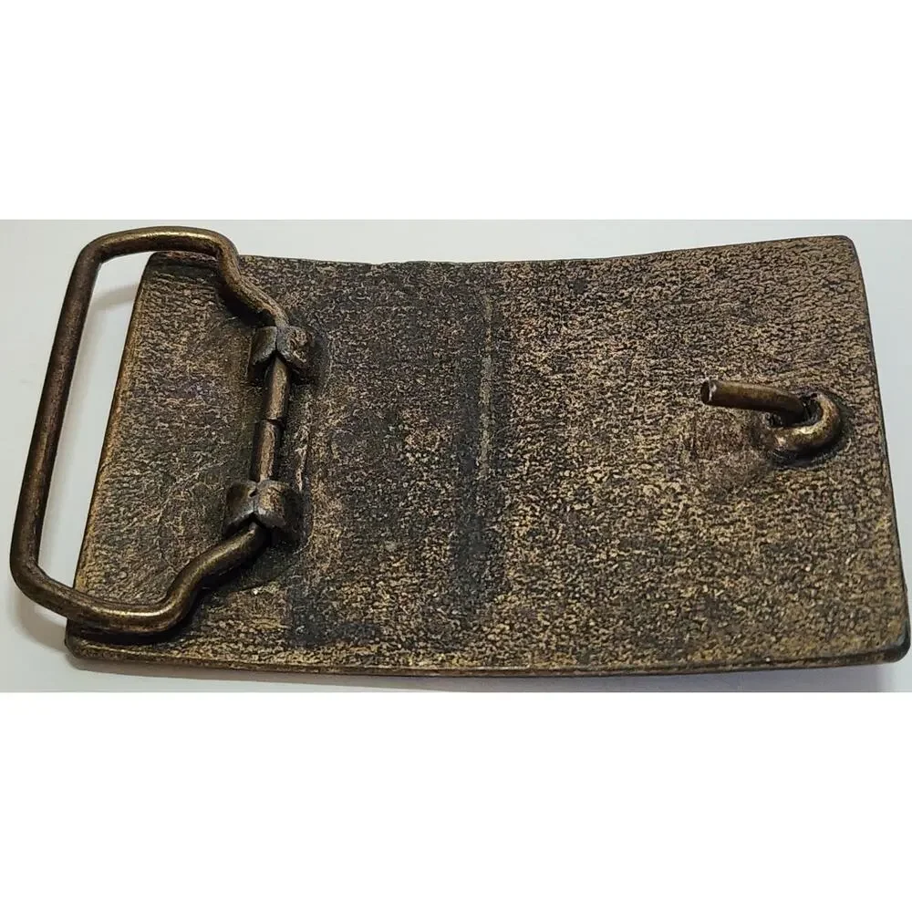 SEE DESC. JESSE JAMES Western Revolver Gun Outlaw Brass Tone Metal Belt Buckle